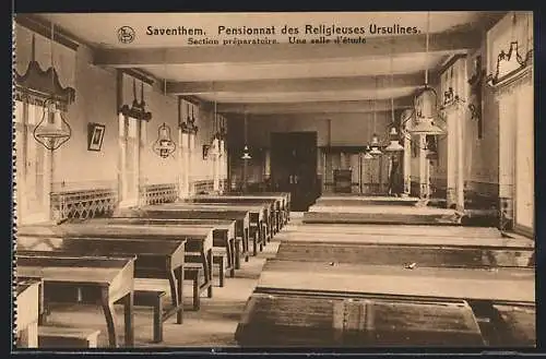 AK Saventhem, Pensionnat des Religieuses Ursulines, Section préparatoire, Une salle d`étude