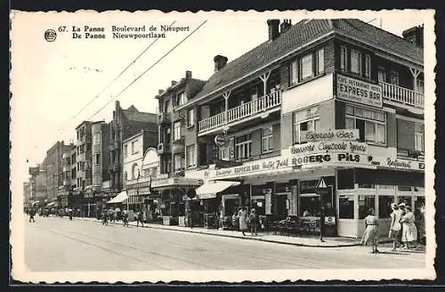 AK La Panne, Boulevard de Nieuport