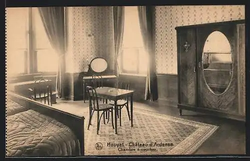 AK Houyet, Hotel du Château d`Ardenne, Chambre à coucher