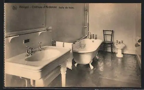 AK Houyet, Hotel du Château d`Ardenne, Salle de bain