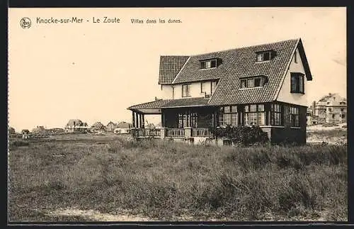 AK Knocke-sur-Mer, Le Zoute, Villas dans les dunes