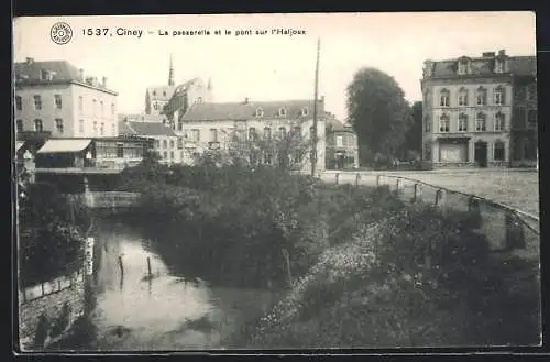 AK Ciney, La passerelle et le pont sur l`Haljoux