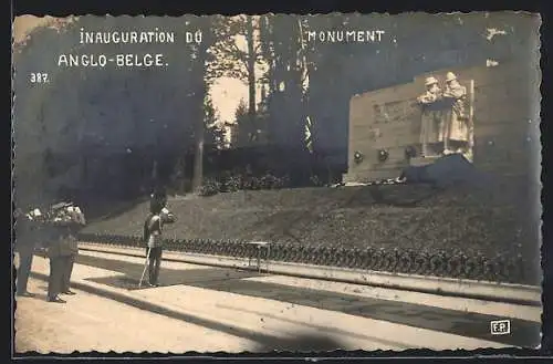 AK Bruxelles, Inauguration du Monument Anglo-Belge, 1923