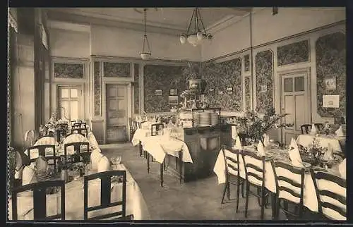 AK Ypres, Hotel Continental, Restaurant, Dining Room