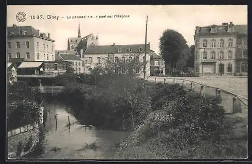 AK Ciney, La passerelle et le pont sur l`Haljoux