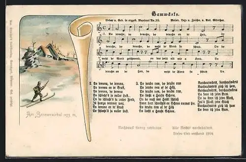 Lied-AK Anton Günther Nr.39: Hammwärts, Am Sonnenwirbel