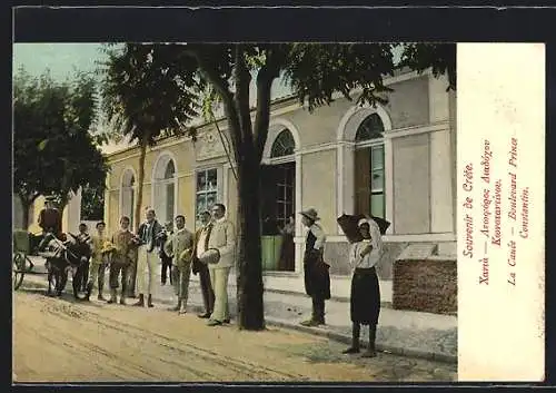 AK Crète, La Canée, Boulevard Prince Constantin