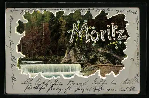 AK Namenstag Moritz, Wasserfallpartie