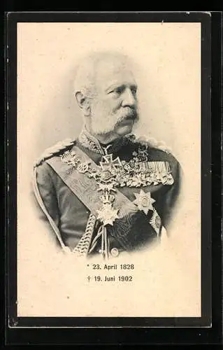 AK König Albert von Sachsen in Uniform
