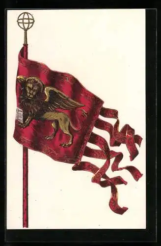 AK Venezia, Bildnis der Fahne von Venedig