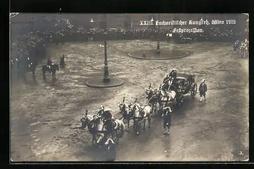 AK Wien, XXIII. Eucharistischer Kongress 1912, Festprozession