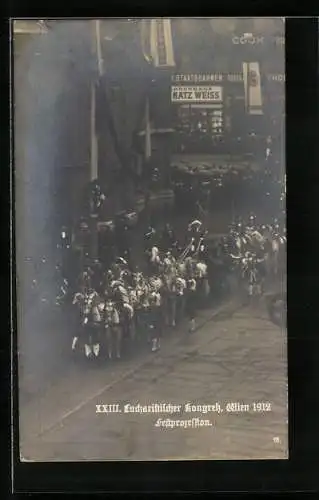 AK Wien, XXIII. Eucharistischer Kongress 1912, Festprozession