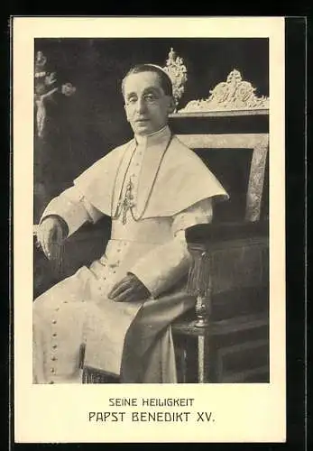 AK Seine Heiligkeit Papst Benedikt XV.