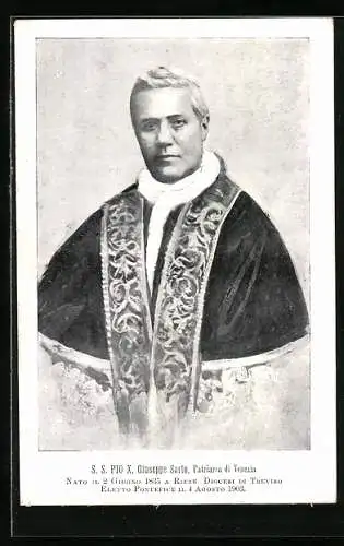 AK Papst Pius X., Giuseppe Sarto, Patriarca di Venezia