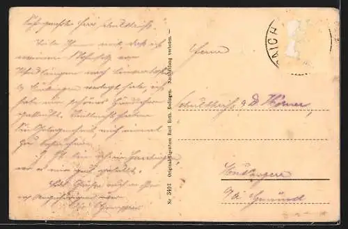 AK Spaichingen, Teilansicht mit Kirche