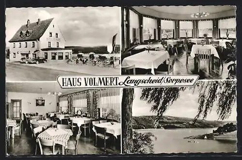 AK Langscheid /Sorpesee, Hotel Haus Volmert, Innenansicht