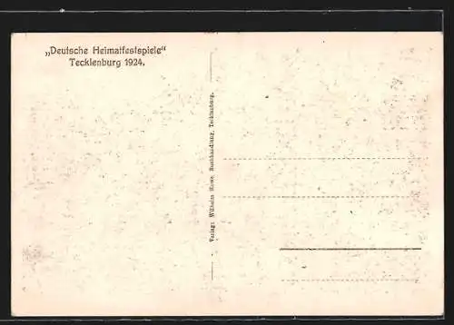 AK Tecklenburg, Deutsche Heimatfestspiele 1924, Freilufttheater