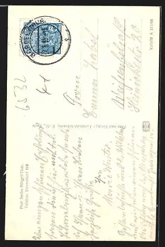 AK Bad Klosterlausnitz, Waldgasthof zu den Ziegenböcken, Garten