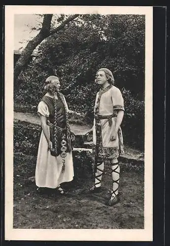 AK Tecklenburg i. W., Heimatspiele, Die Nibelungen, Theaterszene