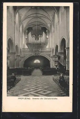 AK Prüm /Eifel, Inneres der Salvatorkirche