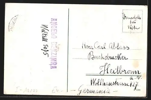 AK Torino, Stazione Porta Susa, Strassenbahn