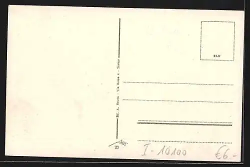 AK Torino, Via Pietro Micca da Piazza Castello, Strassenbahn