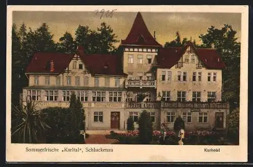 AK Schluckenau / Sluknov, Kurhotel Sommerfrische Karltal
