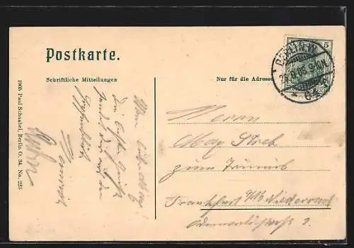 AK Berlin, Rathaus mit Strassenbahn