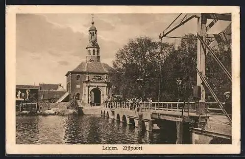 AK Leiden, Zijlpoort, Strassenbahn