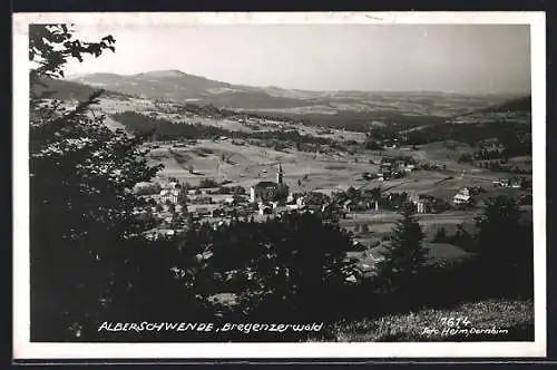 AK Alberschwende i. Bregenzerwald, Ortsansicht mit Umgebung