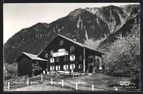 AK Gaschurn /Vorarlberg, Pension in der Sonne