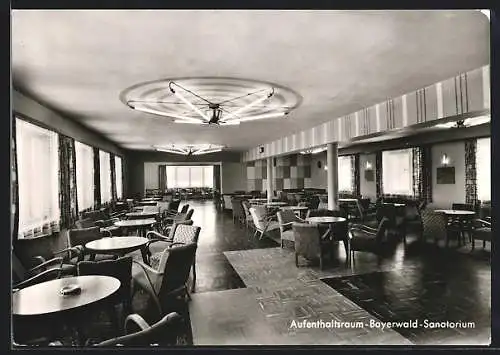 AK Cham-Windischbergerdorf, Das Bayerwald-Sanatorium, Aufenthaltsraum