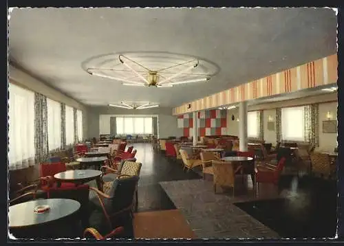 AK Cham-Windischbergerdorf, Aufenthaltsraum im Bayerwald-Sanatorium