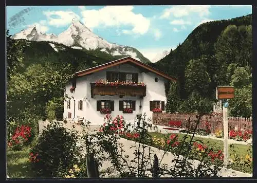 AK Bischofswiesen-Berchtesgaden, Die Pension Lodroner Häusl, Berchtesgadener Str. 30