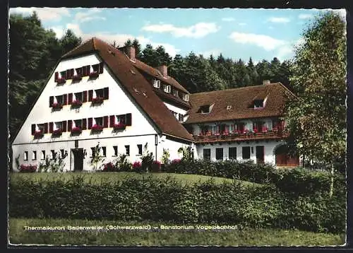 AK Badenweiler /Schwarzwald, Das Sanatorium Vogelbachhof
