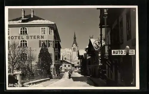 AK Igls, Hotel Stern in der Hauptstrasse