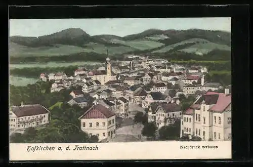AK Hofkirchen a. d. Trattnach, Ortsansicht mit Kirche