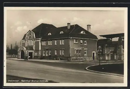 AK Hannover, Bahnhof, Bismarckstrasse, Eckfassade