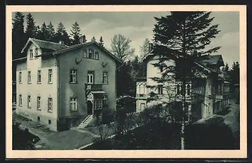 AK Bad Reiboldsgrün, Waldhaus und Beamtenhaus