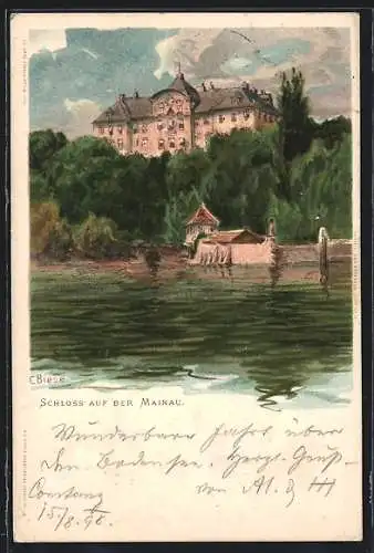 Künstler-AK Carl Biese: Konstanz, Schloss auf der Meinau