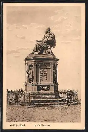 AK Weil der Stadt, Kepler-Denkmal