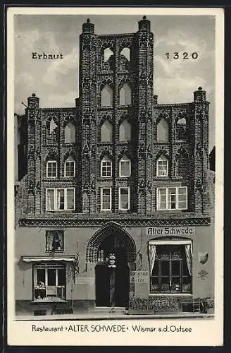 AK Wismar, Gasthaus der alte Schwede