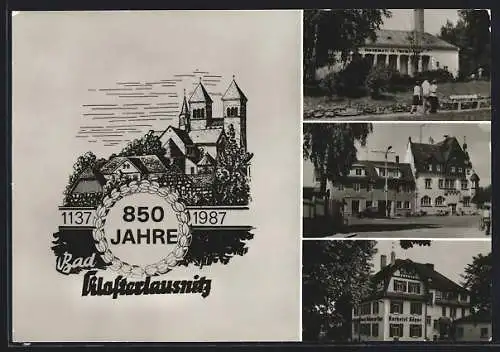 AK Klosterlausnitz, Kurhotel Köppe, Sanatorium Dr. Friedrich Wolf, Markt m. Rathaus