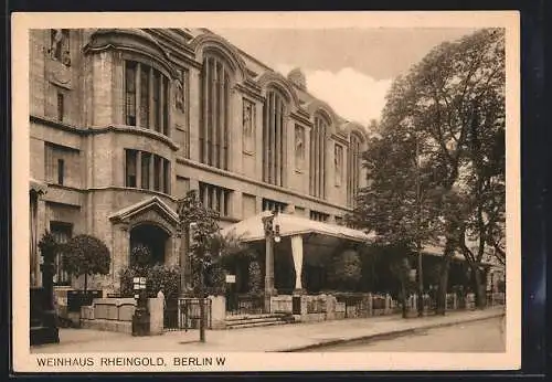AK Berlin-Tiergarten, Gasthaus Weinhaus Rheingold, Potsdamer Platz