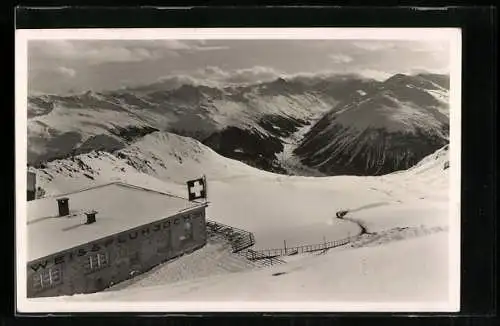 AK Davos-Parsenbahn, Die Station Weissfluhjoch