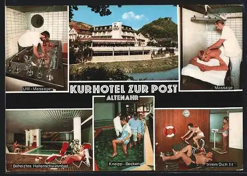 AK Altenahr /Ahr, Kurhotel zur Post, UW-Massage, Kneipp-Becken