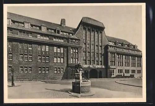 AK Hannover, Leibniz Fabrikgebäude in der Listerstrasse