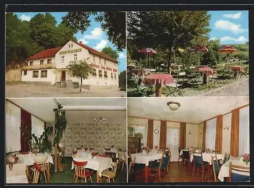 AK Vorderheubach im Odenwald, Gasthaus u. Pension Burg Waldeck