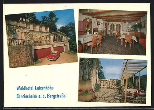 AK Schriesheim a. Bergstrasse, Waldhotel Luisenhöhe