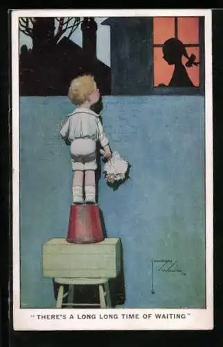 Künstler-AK Lawson Wood: There`s a long long time of waiting
